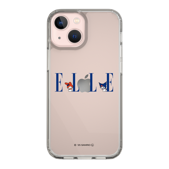 スリムプロテクションケース［ ELLE×マイメロディ＆クロミ - ロゴ ］