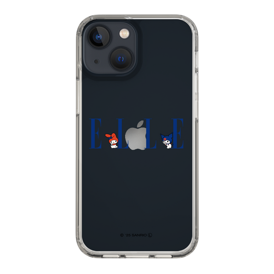 スリムプロテクションケース［ ELLE×マイメロディ＆クロミ - ロゴ ］