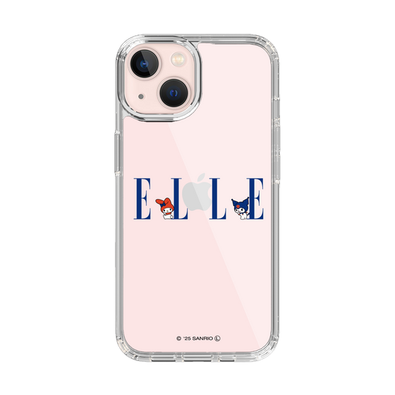 スリムプロテクションケース［ ELLE×マイメロディ＆クロミ - ロゴ ］