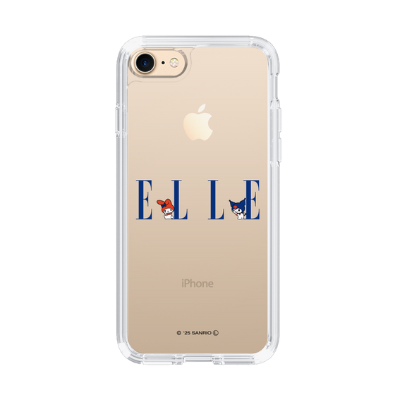 スリムプロテクションケース［ ELLE×マイメロディ＆クロミ - ロゴ ］