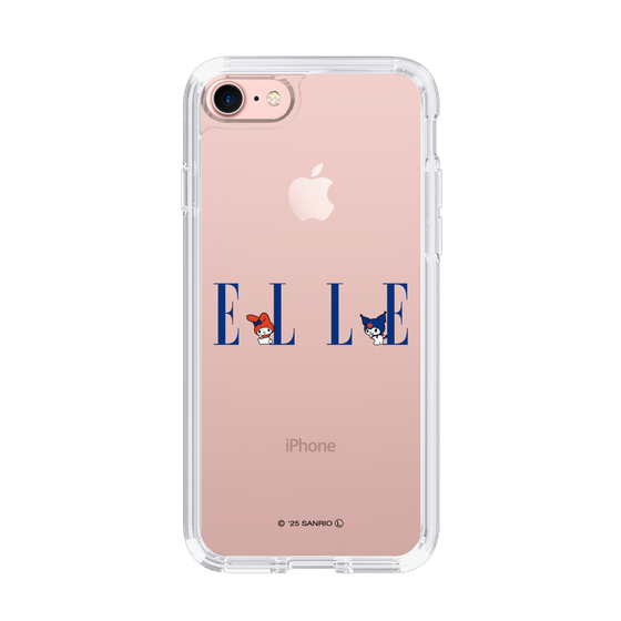 スリムプロテクションケース［ ELLE×マイメロディ＆クロミ - ロゴ ］