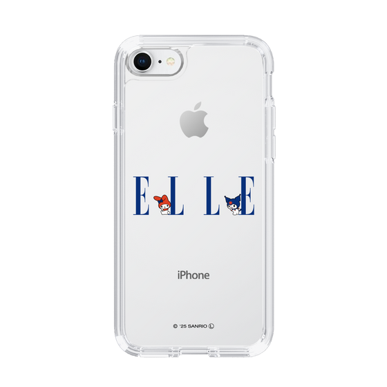スリムプロテクションケース［ ELLE×マイメロディ＆クロミ - ロゴ ］