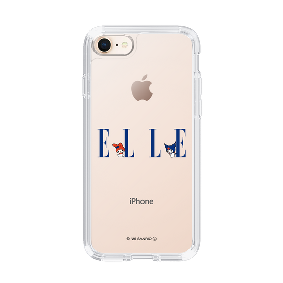 スリムプロテクションケース［ ELLE×マイメロディ＆クロミ - ロゴ ］