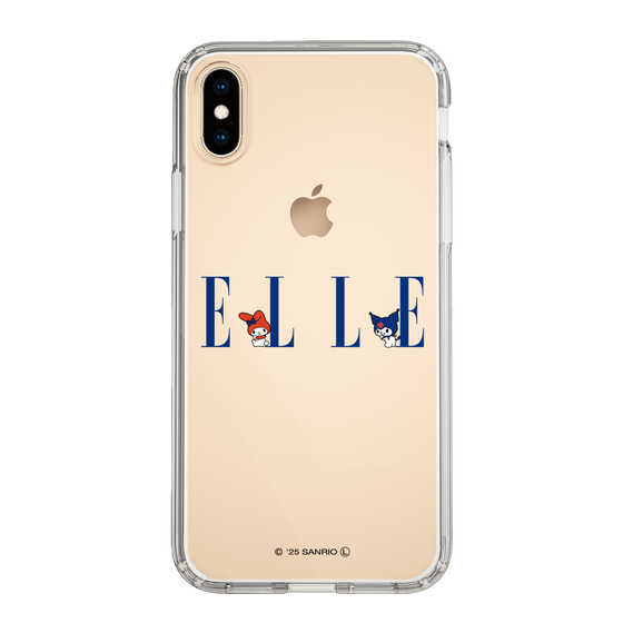 スリムプロテクションケース［ ELLE×マイメロディ＆クロミ - ロゴ ］