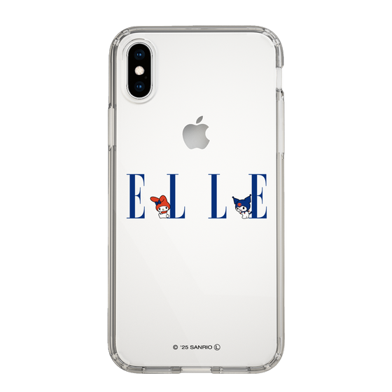 スリムプロテクションケース［ ELLE×マイメロディ＆クロミ - ロゴ ］
