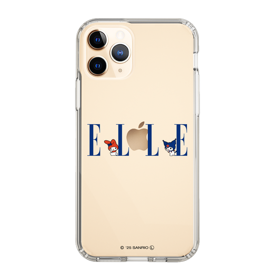 スリムプロテクションケース［ ELLE×マイメロディ＆クロミ - ロゴ ］