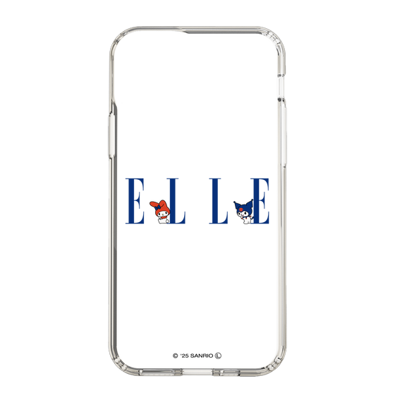 スリムプロテクションケース［ ELLE×マイメロディ＆クロミ - ロゴ ］