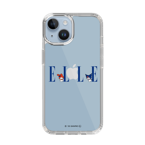 スリムプロテクションケース［ ELLE×マイメロディ＆クロミ - ロゴ ］