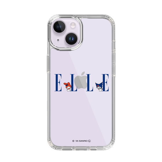 スリムプロテクションケース［ ELLE×マイメロディ＆クロミ - ロゴ ］