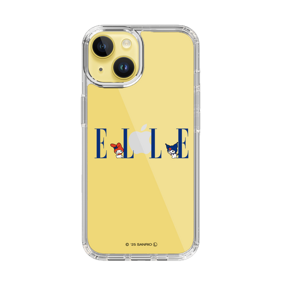 スリムプロテクションケース［ ELLE×マイメロディ＆クロミ - ロゴ ］