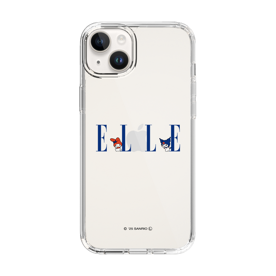 スリムプロテクションケース［ ELLE×マイメロディ＆クロミ - ロゴ ］