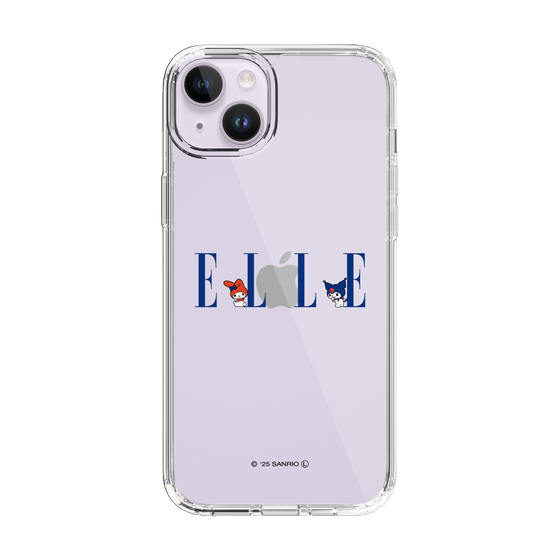 スリムプロテクションケース［ ELLE×マイメロディ＆クロミ - ロゴ ］