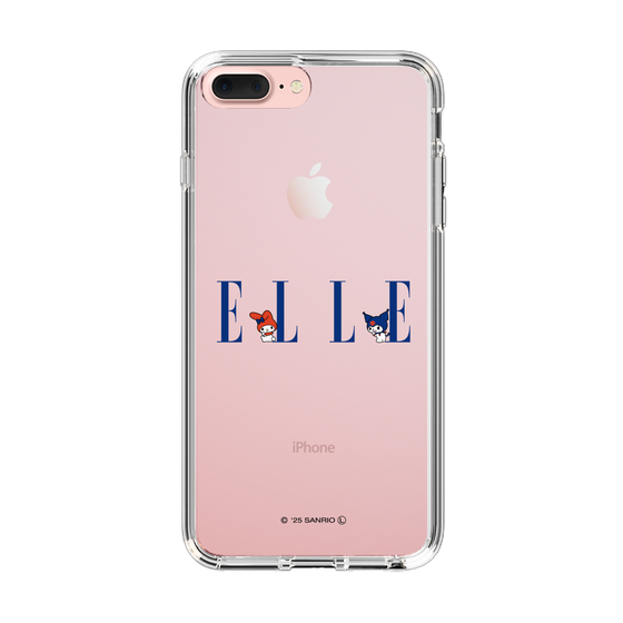 スリムプロテクションケース［ ELLE×マイメロディ＆クロミ - ロゴ ］