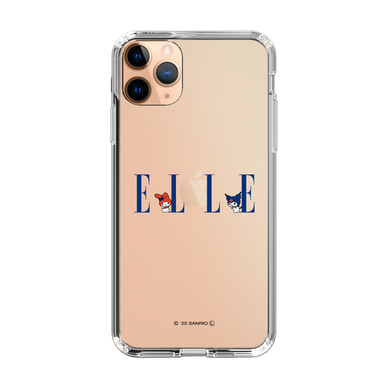 スリムプロテクションケース［ ELLE×マイメロディ＆クロミ - ロゴ ］