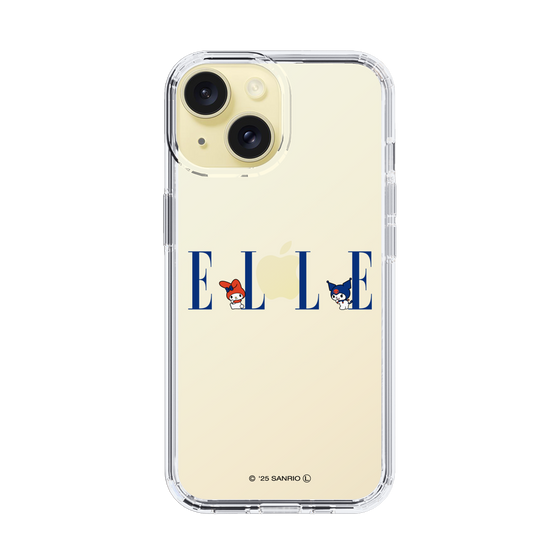 スリムプロテクションケース［ ELLE×マイメロディ＆クロミ - ロゴ ］