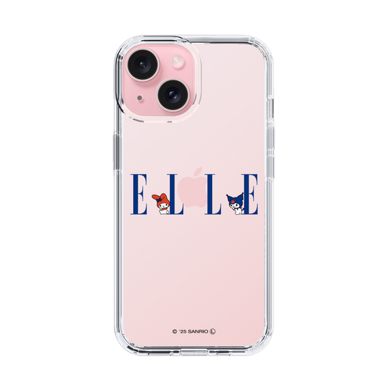 スリムプロテクションケース［ ELLE×マイメロディ＆クロミ - ロゴ ］