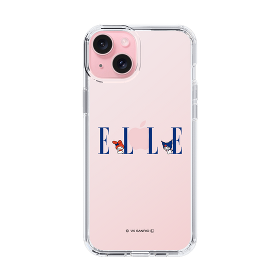スリムプロテクションケース［ ELLE×マイメロディ＆クロミ - ロゴ ］