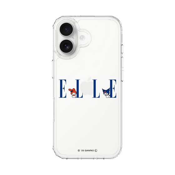 スリムプロテクションケース［ ELLE×マイメロディ＆クロミ - ロゴ ］