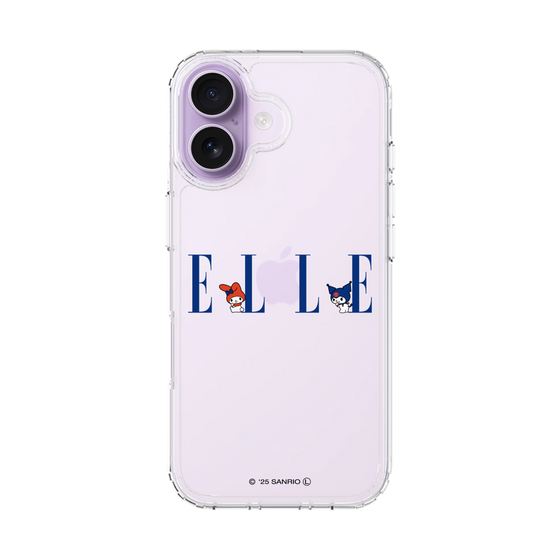 スリムプロテクションケース［ ELLE×マイメロディ＆クロミ - ロゴ ］