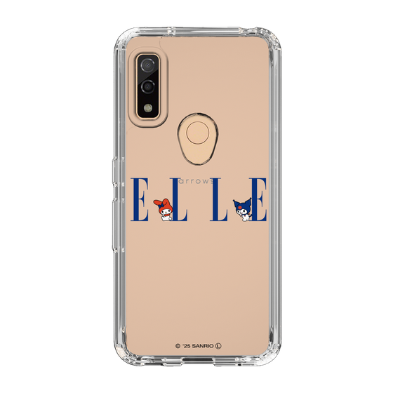 スリムプロテクションケース［ ELLE×マイメロディ＆クロミ - ロゴ ］