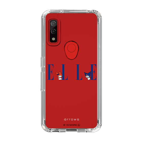 スリムプロテクションケース［ ELLE×マイメロディ＆クロミ - ロゴ ］