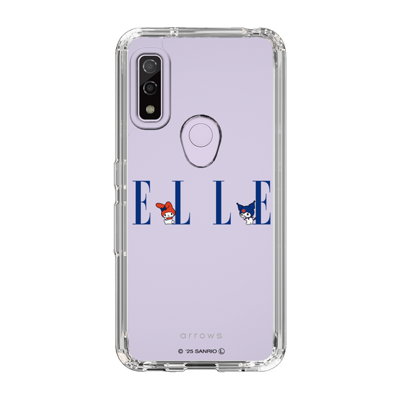 スリムプロテクションケース［ ELLE×マイメロディ＆クロミ - ロゴ ］