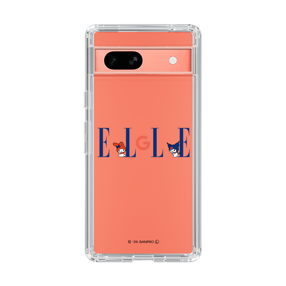 スリムプロテクションケース［ ELLE×マイメロディ＆クロミ - ロゴ ］