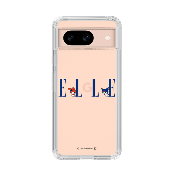 スリムプロテクションケース［ ELLE×マイメロディ＆クロミ - ロゴ ］