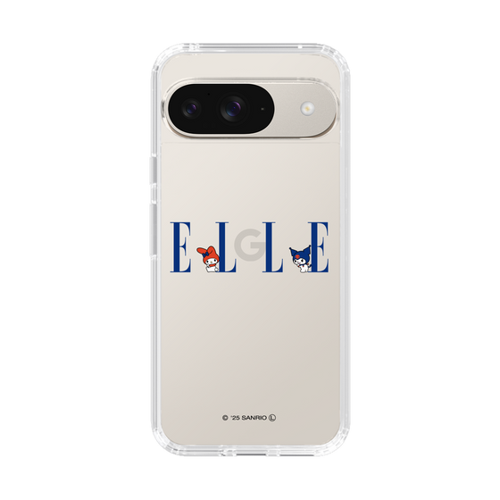 スリムプロテクションケース［ ELLE×マイメロディ＆クロミ - ロゴ ］