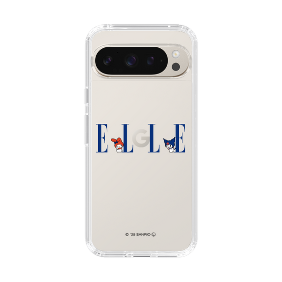 スリムプロテクションケース［ ELLE×マイメロディ＆クロミ - ロゴ ］