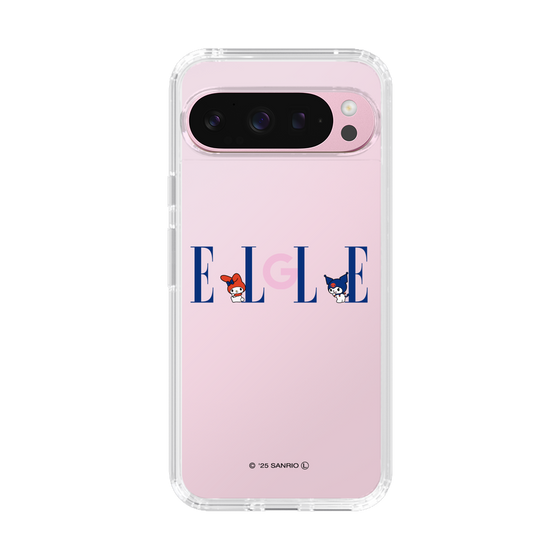 スリムプロテクションケース［ ELLE×マイメロディ＆クロミ - ロゴ ］