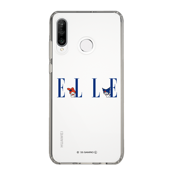 スリムプロテクションケース［ ELLE×マイメロディ＆クロミ - ロゴ ］