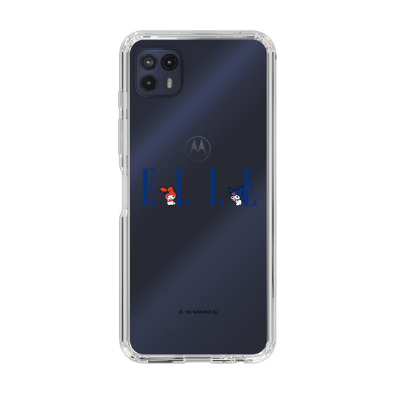 スリムプロテクションケース［ ELLE×マイメロディ＆クロミ - ロゴ ］