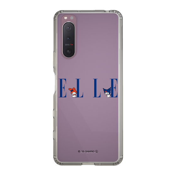 スリムプロテクションケース［ ELLE×マイメロディ＆クロミ - ロゴ ］