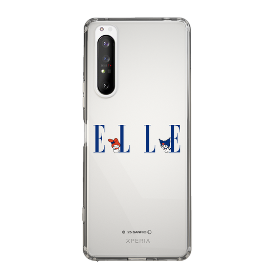 スリムプロテクションケース［ ELLE×マイメロディ＆クロミ - ロゴ ］