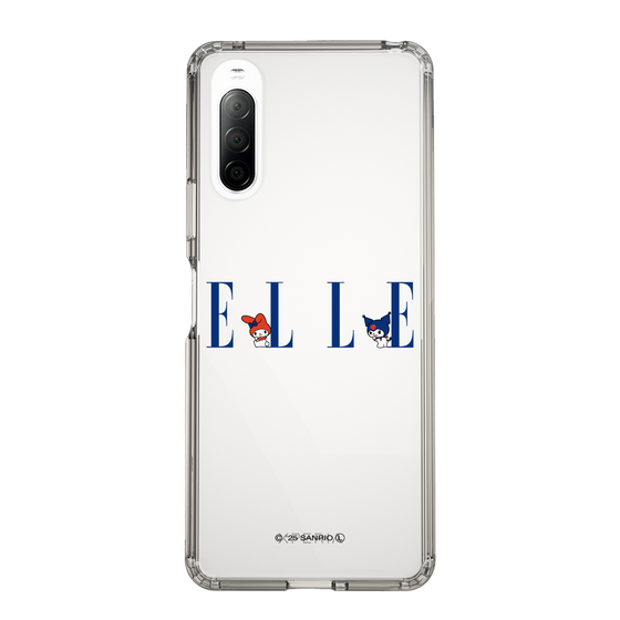 スリムプロテクションケース［ ELLE×マイメロディ＆クロミ - ロゴ ］