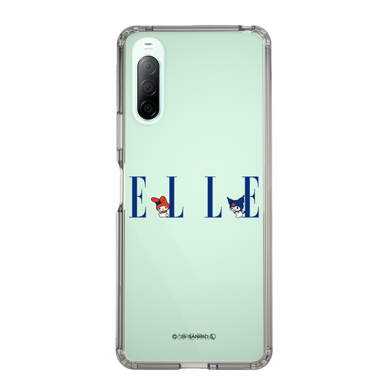 スリムプロテクションケース［ ELLE×マイメロディ＆クロミ - ロゴ ］