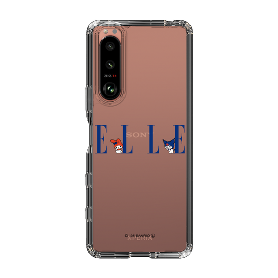 スリムプロテクションケース［ ELLE×マイメロディ＆クロミ - ロゴ ］