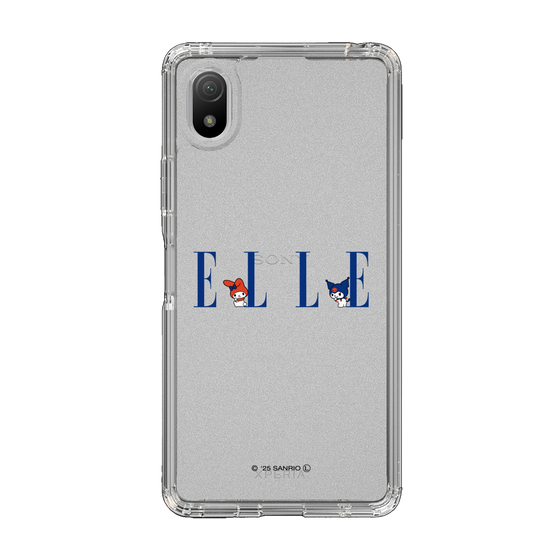 スリムプロテクションケース［ ELLE×マイメロディ＆クロミ - ロゴ ］