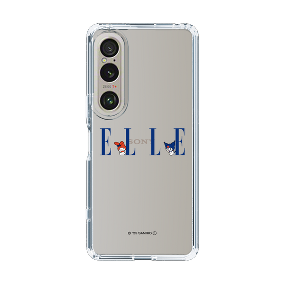 スリムプロテクションケース［ ELLE×マイメロディ＆クロミ - ロゴ ］