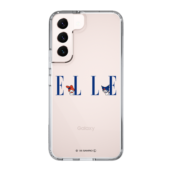 スリムプロテクションケース［ ELLE×マイメロディ＆クロミ - ロゴ ］