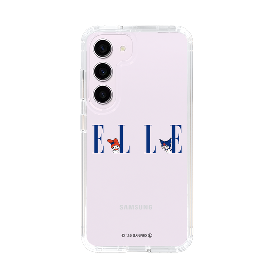 スリムプロテクションケース［ ELLE×マイメロディ＆クロミ - ロゴ ］