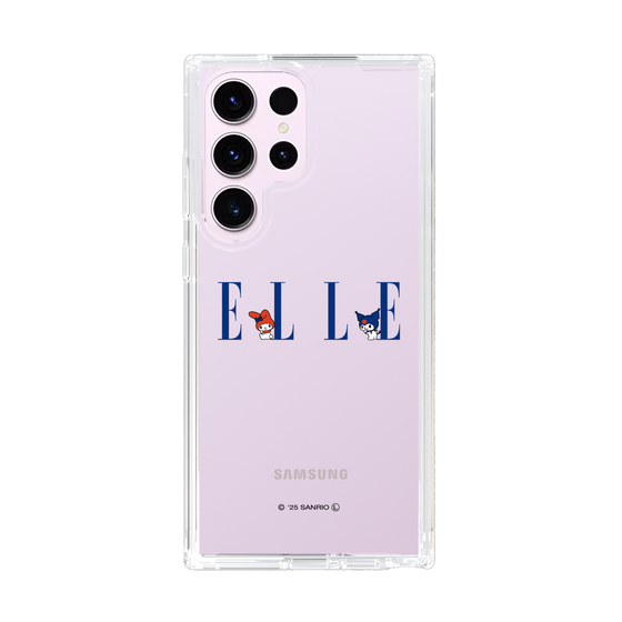スリムプロテクションケース［ ELLE×マイメロディ＆クロミ - ロゴ ］