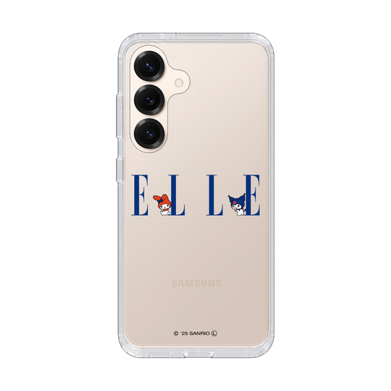 スリムプロテクションケース［ ELLE×マイメロディ＆クロミ - ロゴ ］