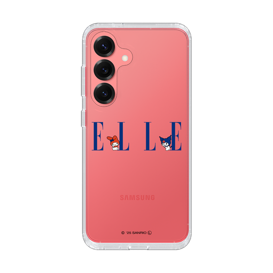 スリムプロテクションケース［ ELLE×マイメロディ＆クロミ - ロゴ ］