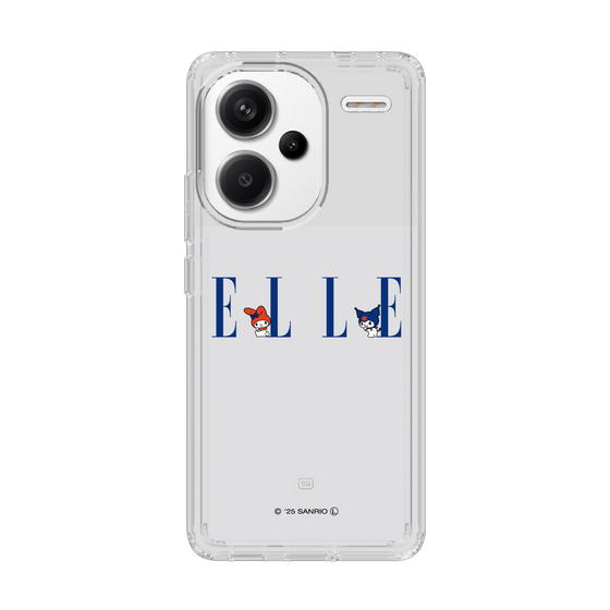 スリムプロテクションケース［ ELLE×マイメロディ＆クロミ - ロゴ ］