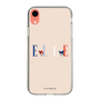 スリムプロテクションケース［ ELLE×マイメロディ＆クロミ - ロゴ - ベージュ ］