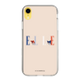 スリムプロテクションケース［ ELLE×マイメロディ＆クロミ - ロゴ - ベージュ ］