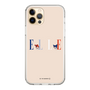 スリムプロテクションケース［ ELLE×マイメロディ＆クロミ - ロゴ - ベージュ ］