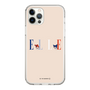 スリムプロテクションケース［ ELLE×マイメロディ＆クロミ - ロゴ - ベージュ ］